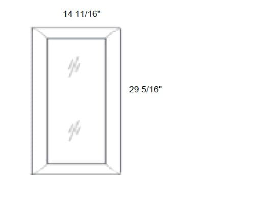 MX Shaker - No Mullion Style Frosted Single Glass Door