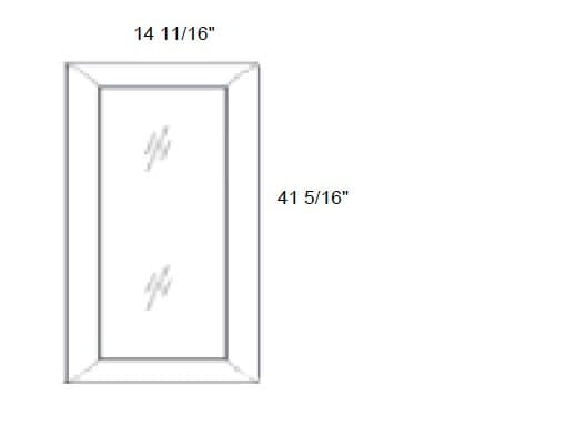 MX Shaker - No Mullion Style Frosted Single Glass Door