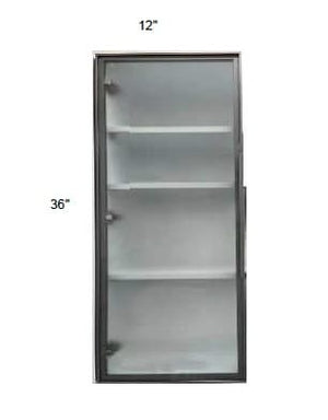 Trends - Single Metal Glass Door W/ Frosted Glass