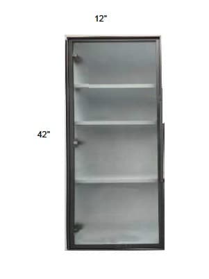 Trends - Single Metal Glass Door W/ Frosted Glass