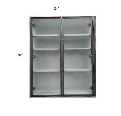 Trends - Double Metal Glass Doors W/ Frosted Glass (sold in pairs)