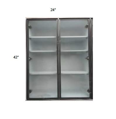 Trends - Double Metal Glass Doors W/ Frosted Glass (sold in pairs)