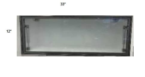 Alvic - Single Metal Glass Door for Lift Up Cabinets