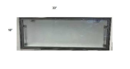 Alvic - Single Metal Glass Door for Lift Up Cabinets
