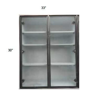 Trends - Double Metal Glass Doors W/ Frosted Glass (sold in pairs)