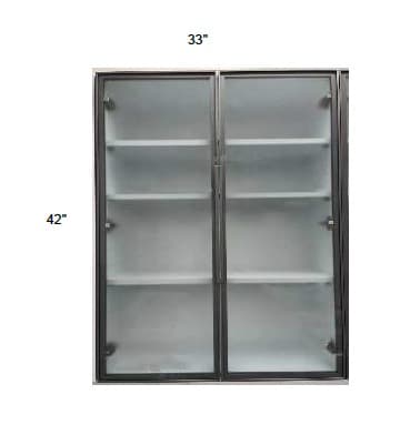 Trends - Double Metal Glass Doors W/ Frosted Glass (sold in pairs)