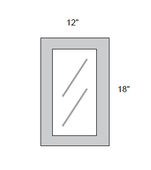 JAR Transitional - No Mullion Style Textured Glass Single Door