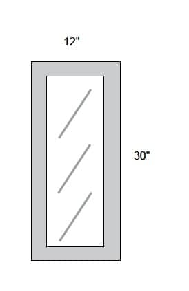 JAR Transitional - No Mullion Style Textured Glass Single Door