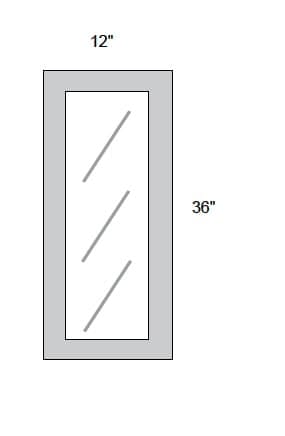 JAR Transitional - No Mullion Style Textured Glass Single Door