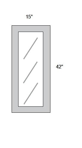 JAR Transitional - No Mullion Style Textured Glass Single Door
