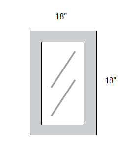 JAR Transitional - No Mullion Style Textured Glass Single Door