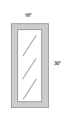 JAR Transitional - No Mullion Style Textured Glass Single Door