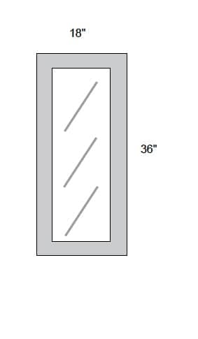 JAR Transitional - No Mullion Style Textured Glass Single Door