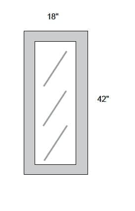 JAR Transitional - No Mullion Style Textured Glass Single Door