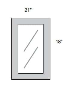 JAR Transitional - No Mullion Style Textured Glass Single Door