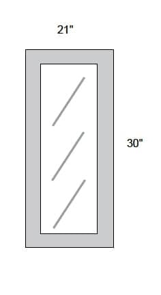 JAR Transitional - No Mullion Style Textured Glass Single Door