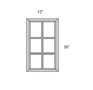 JAR Raised - Mullion Style Glass Single Door