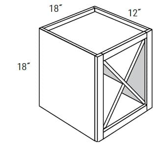 Amesbury Recessed - Wall Wine Rack